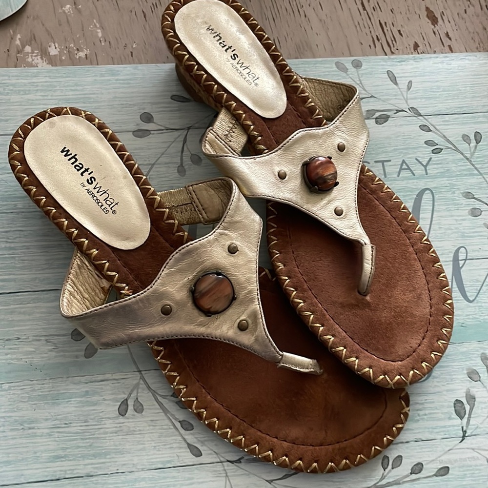 What’s what by Aerosoles sandals 7.5